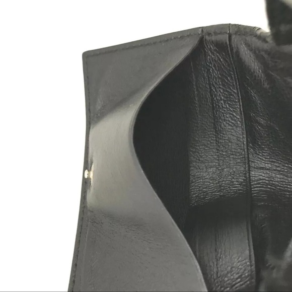 AUTH BALENCIAGA Everyday Mini Papier Leather Wallet Card Case Black - Picture 5 of 6